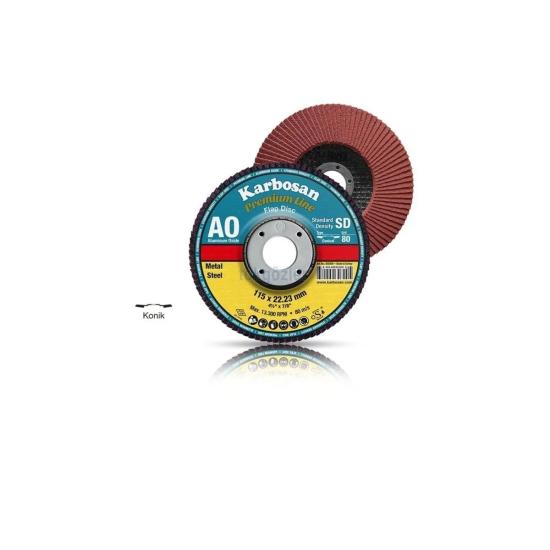 Karbosan 982970 40 Kum 115x22.23 Premium Line Flap Disk 10’lu