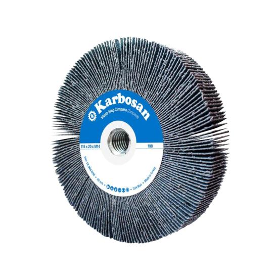 Karbosan 982473 400 Kum 115x20xM14 Vidalı Mop Zımpara 10’lu