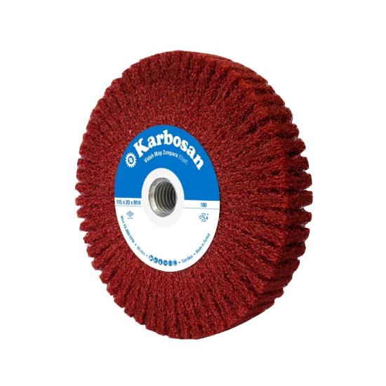 Karbosan 955256 115x30xM14 Vidalı Elyaf Mop 10’lu