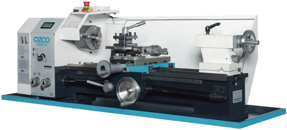 Ozco CR2870V 1500W Masa Üstü Torna Makinası