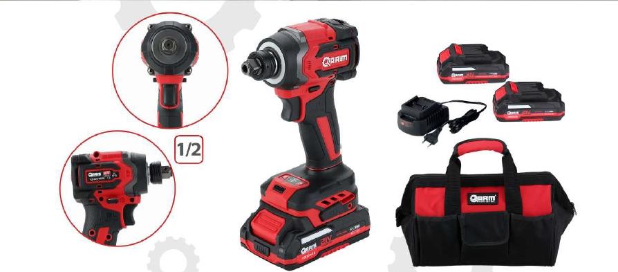 Arm RB-SD2108W 1/2’’ 21V Akülü Somun Sökme ve Vidalama 320Nm 2x2.0Ah