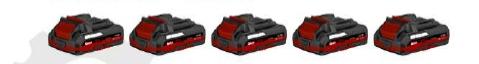 Arm 5’li Akü ve Şarj Aleti Seti 2.0Ah