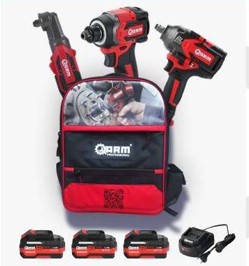 Arm 3’lü Auto Set 3x4.0Ah Akü + Şarj Aleti