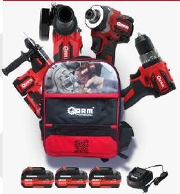 Arm 4’lü Montaj Set 3x4.0Ah Akü + Şarj Aleti