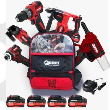 Arm 5’li Montaj Set 4x4.0Ah Akü + Şarj Aleti