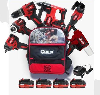 Arm 6’lı Montaj Set 4x4.0Ah Akü + Şarj Aleti