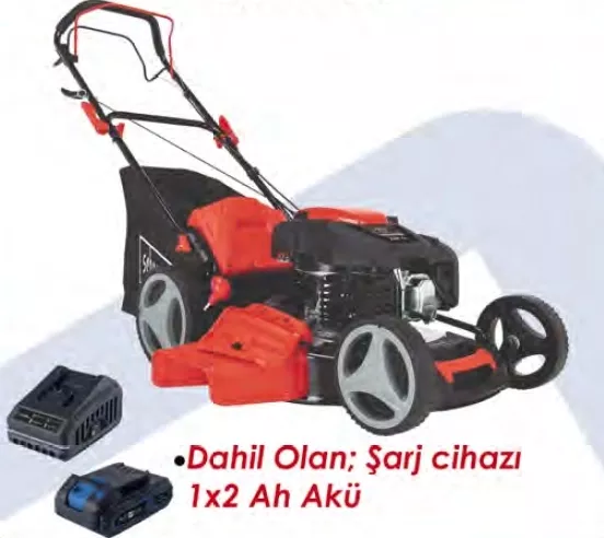 Scheppach MS225 6Hp 53CM Hibrit Çim Biçme Makinesi