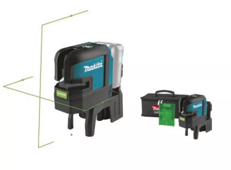 Makita SK106GDZ 12V 4 Nokta Yeşil Çapraz Çizgi Lazeri (Aküsüz)