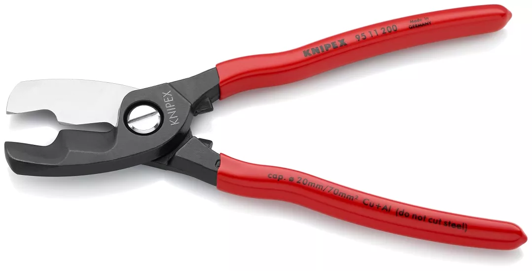 Knipex 95 11 200mm Kablo Makası (Çift Bıçaklı)