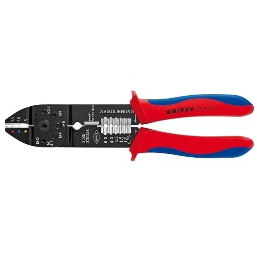Knipex 97 21 215mm Pabuç Sıkma ve Kablo Sıyırma Pensesi