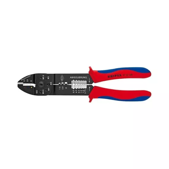 Knipex 97 22 240mm Pabuç Sıkma ve Kablo Sıyırma Pensesi