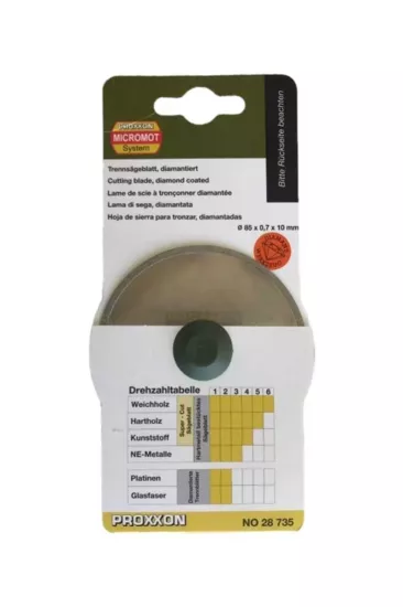Proxxon 28735 85mm Elmas Kaplamalı Testere