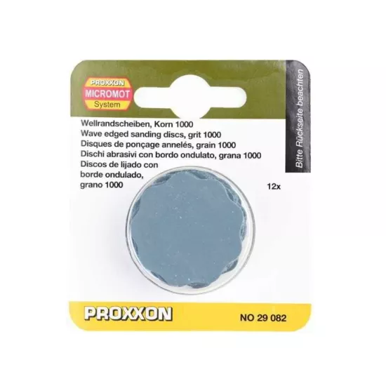 Proxxon 29082 30mm 1000 Kum Dalga Kenarlı Zımpara Diski 12’li