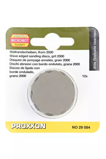 Proxxon 29084 30mm 2500 Kum Dalga Kenarlı Zımpara Diski 12’li