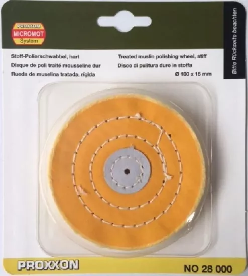 Proxxon 28000 100x15mm Kumaş Cilalama Çarkı Sert (PM100)