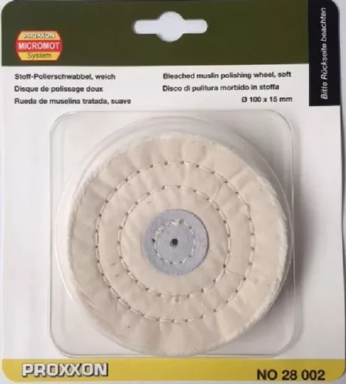 Proxxon 28002 100x15mm Kumaş Cilalama Çarkı Yumuşak (PM100)