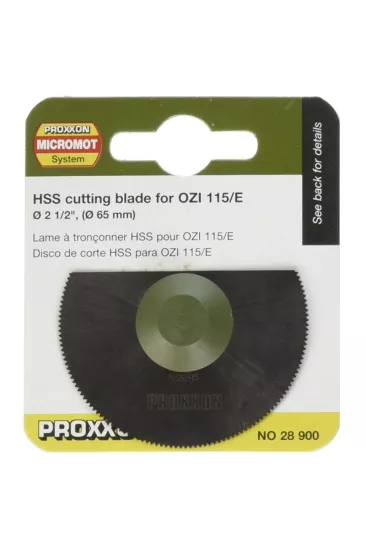 Proxxon 28900 HSS Kesme Bıçağı 65mm 60 Diş (OZI/E)