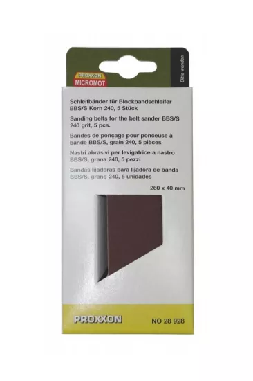 Proxxon 28928 240 Kum Zımpara 5’li (BBS/S)