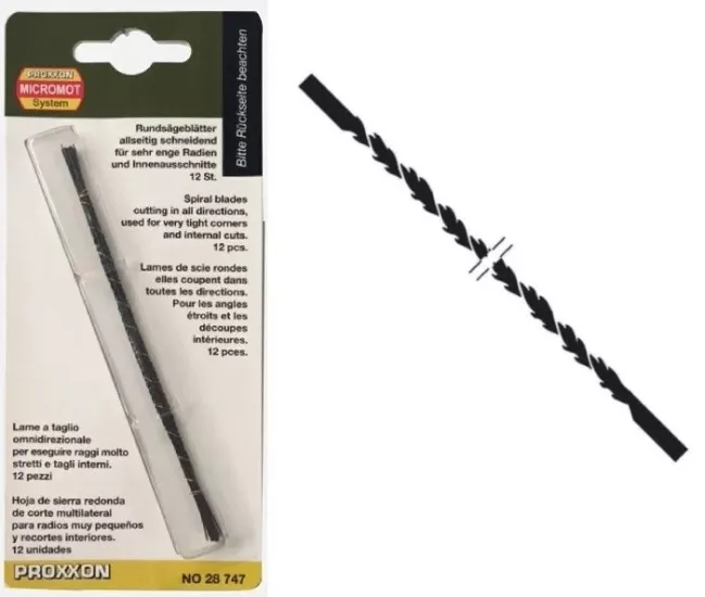 Proxxon 28747 1.2mm Spiral Testere 12’li