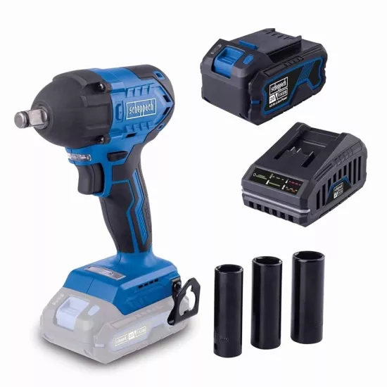 Scheppach BC-IW350 20V Akülü Darbeli Somun Sıkma 2x2.0Ah