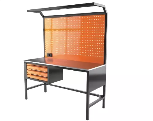 Retta RTA9101 Panolu Çalışma Tezgahı 3 Çekmece (Boş)