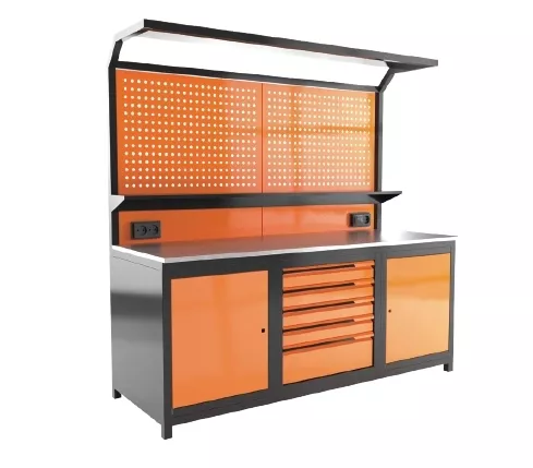 Retta RTA9301 Panolu 2 Dolaplı Çalışma Tezgahı 5 Çekmece (Boş)