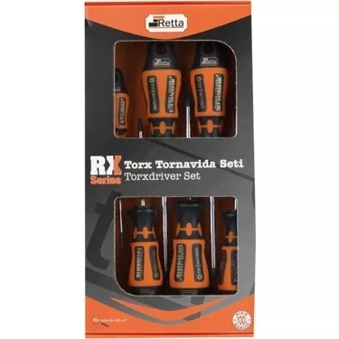 Retta RXT6100 6 Parça Delikli Torx Tornavida Seti