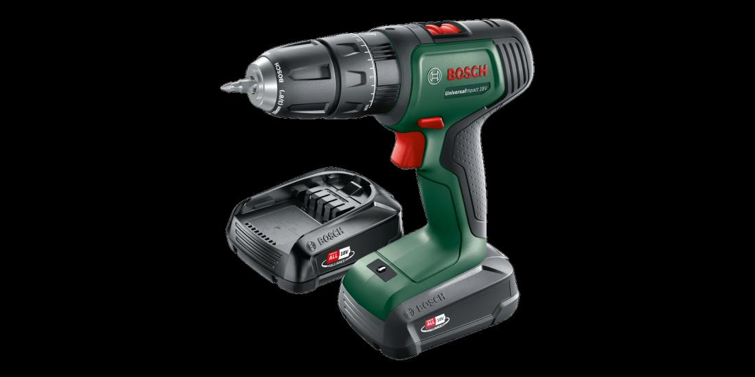Bosch Akülü Darbeli Vidalama Matkabı UniversalImpact 18V (2 x 1,5 Ah Akü) - 06039D4102