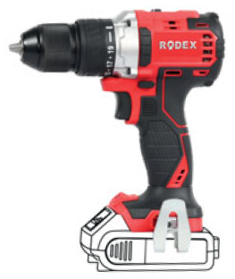 Rodex RPX2330 Akülü Matkap (Kömürsüz Motor) - Aküsüz