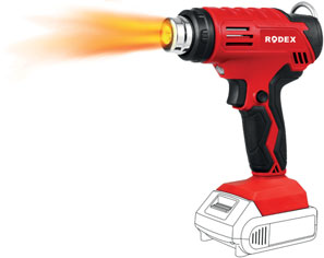 Rodex RPX2615 Akülü Sıcak Hava Tabancası - Aküsüz