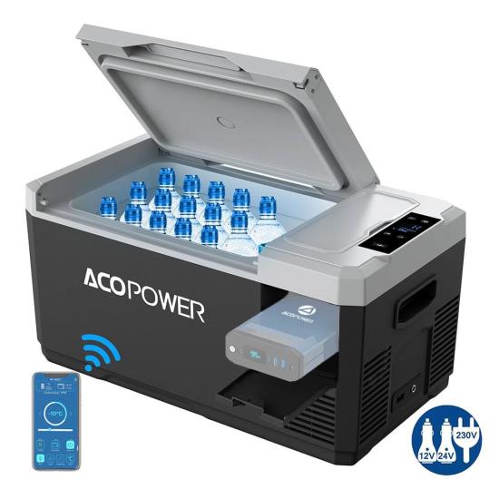 Acopower V18 12/24/220Volt 18Litre Kompresörlü Outdoor Oto Buzdolabı (Akü Dahil Değildir)