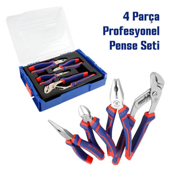 WORKPRO WP209133 4 Parça Profesyonel Pense Seti