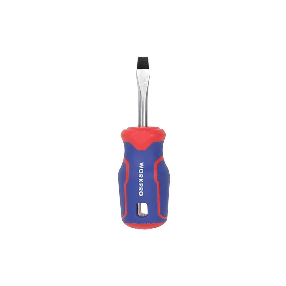 WORKPRO WP221024 6.5x38mm CR-V Manyetik Profesyonel Düz Topaç Tornavida