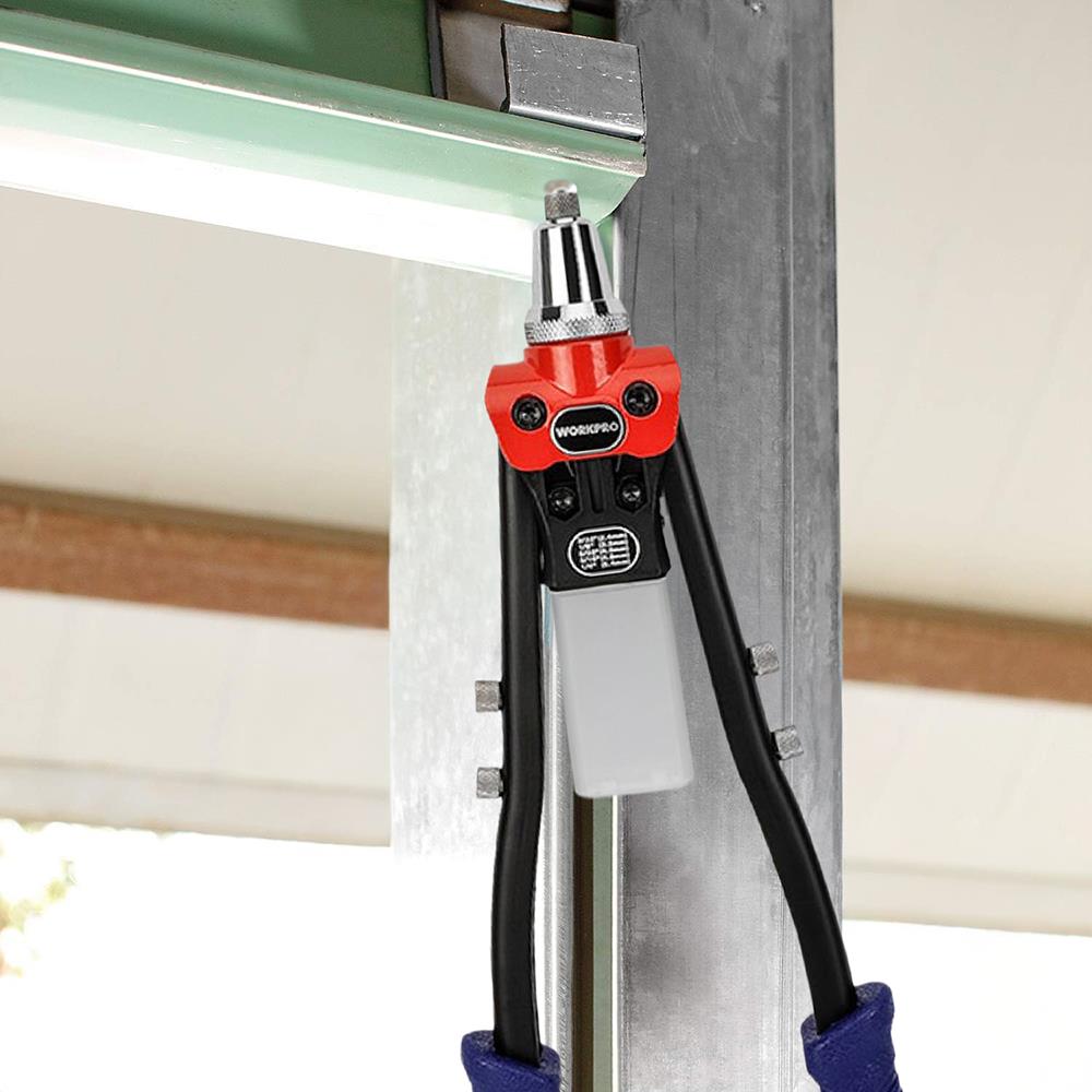 WORKPRO WP225001 5 IN 1 400mm Kollu Profesyonel Perçin Tabancası + 100 Adet Perçin