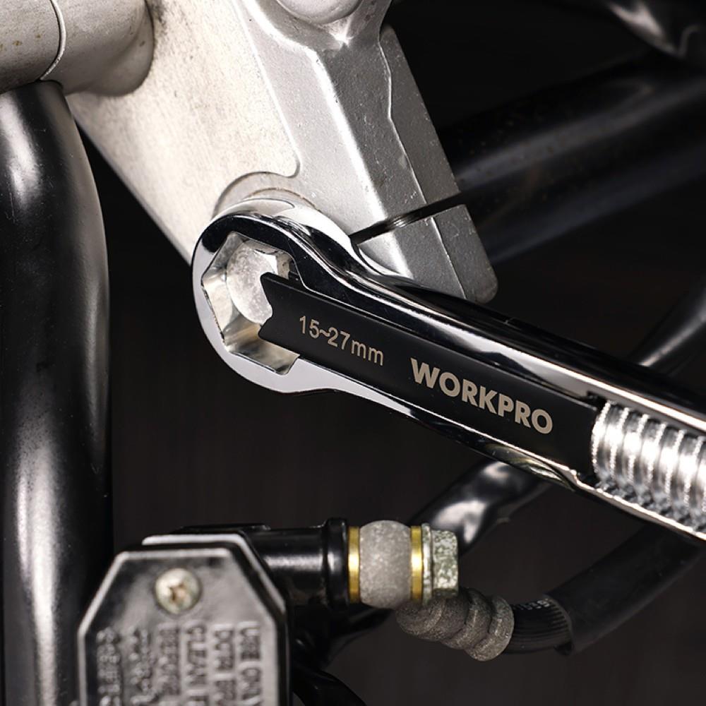 WORKPRO WP272016 5/27mm CR-V Üniversal Ayarlanabilir Çift Başlı Anahtar