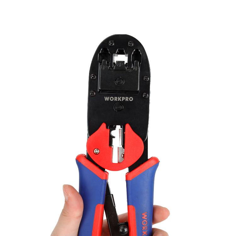 WORKPRO WP292001 RJ45/RJ11/RJ12/RJ22 Profesyonel Konnektör Sıkma Pensesi