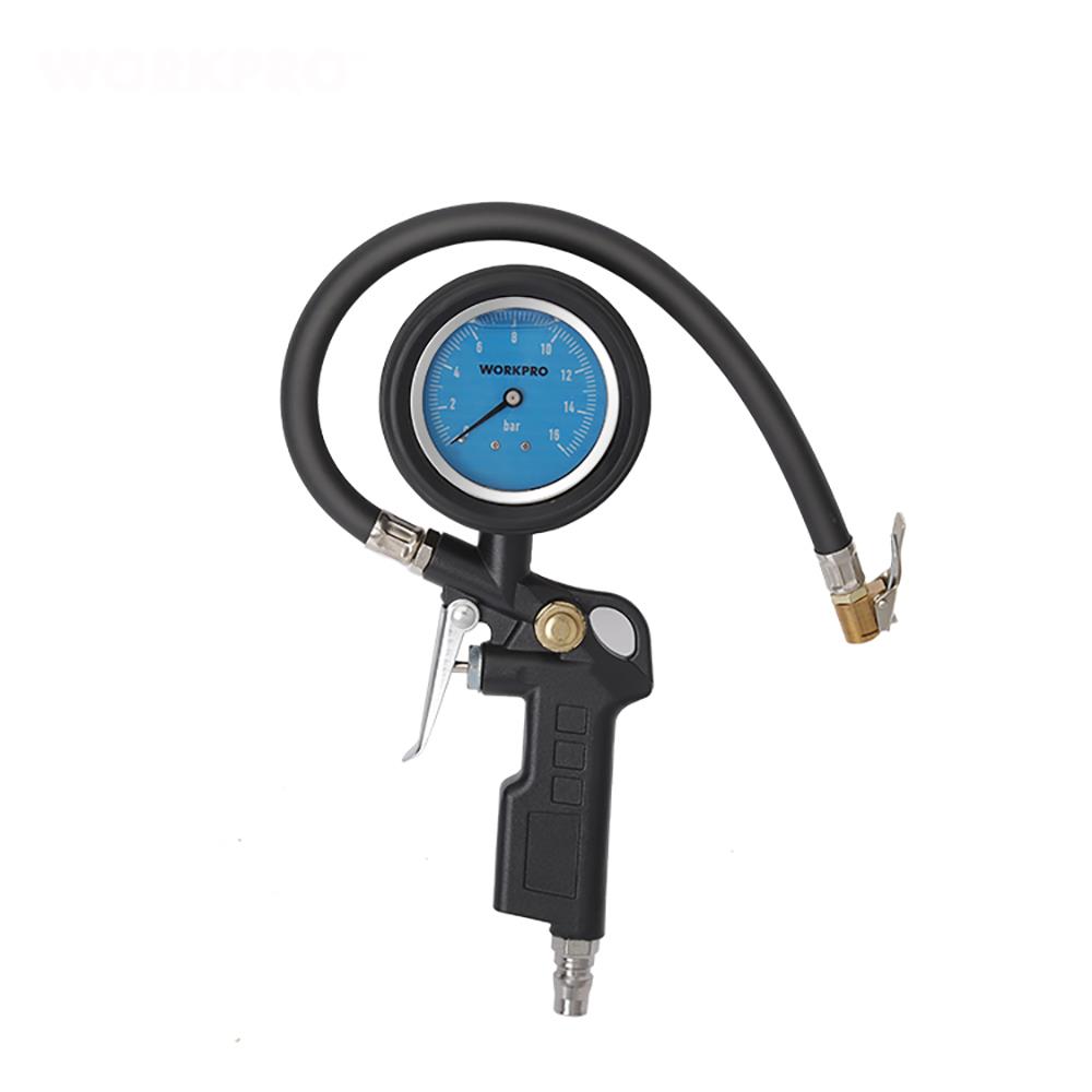 WORKPRO WP314063 16Bar Yağlı Basınç Göstergeli Profesyonel Havalı Lastik Şişirme Tabancası