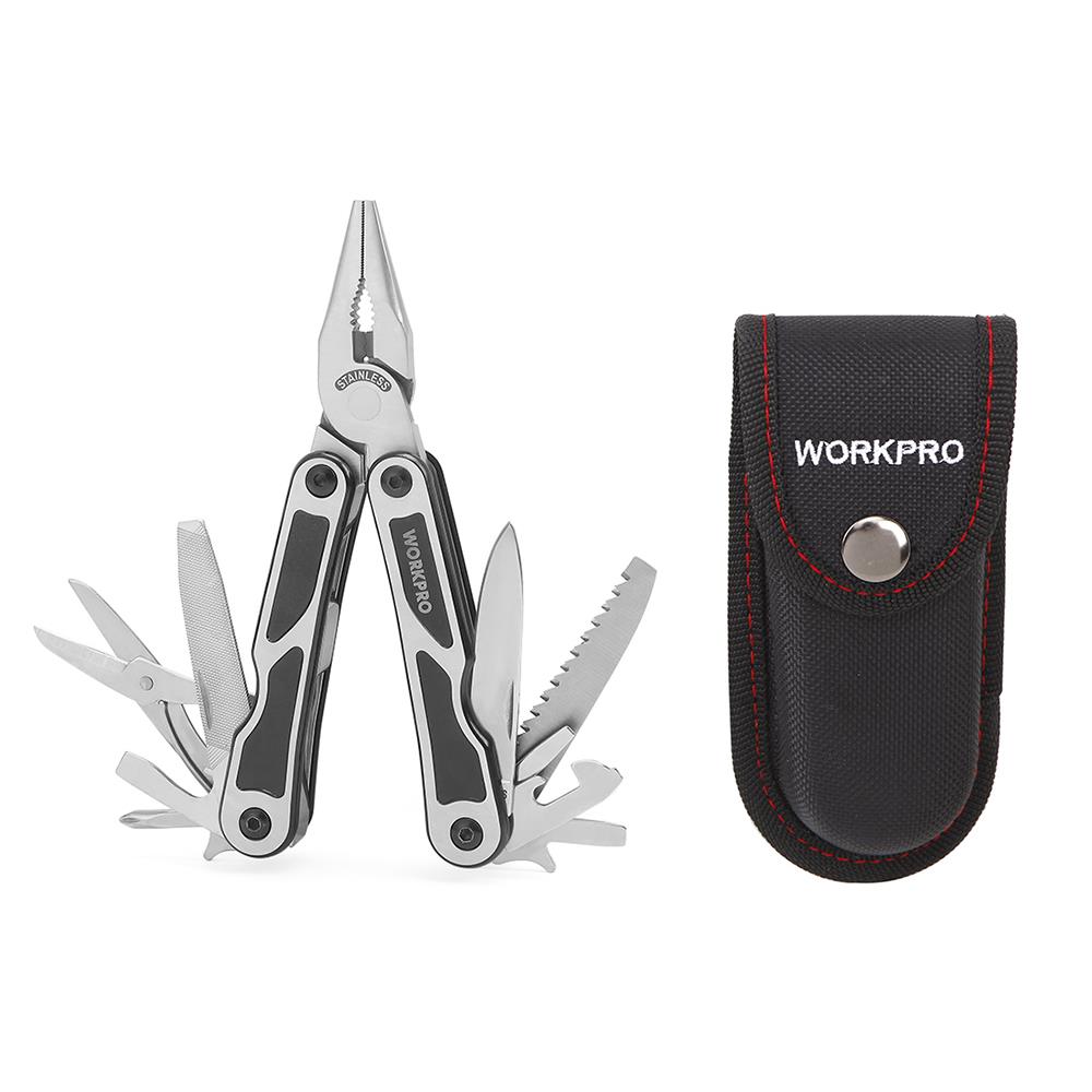 WORKPRO WP382009 15 IN 1 Çok Fonksiyonlu Profesyonel Pense Seti + Taşıma Kılıfı