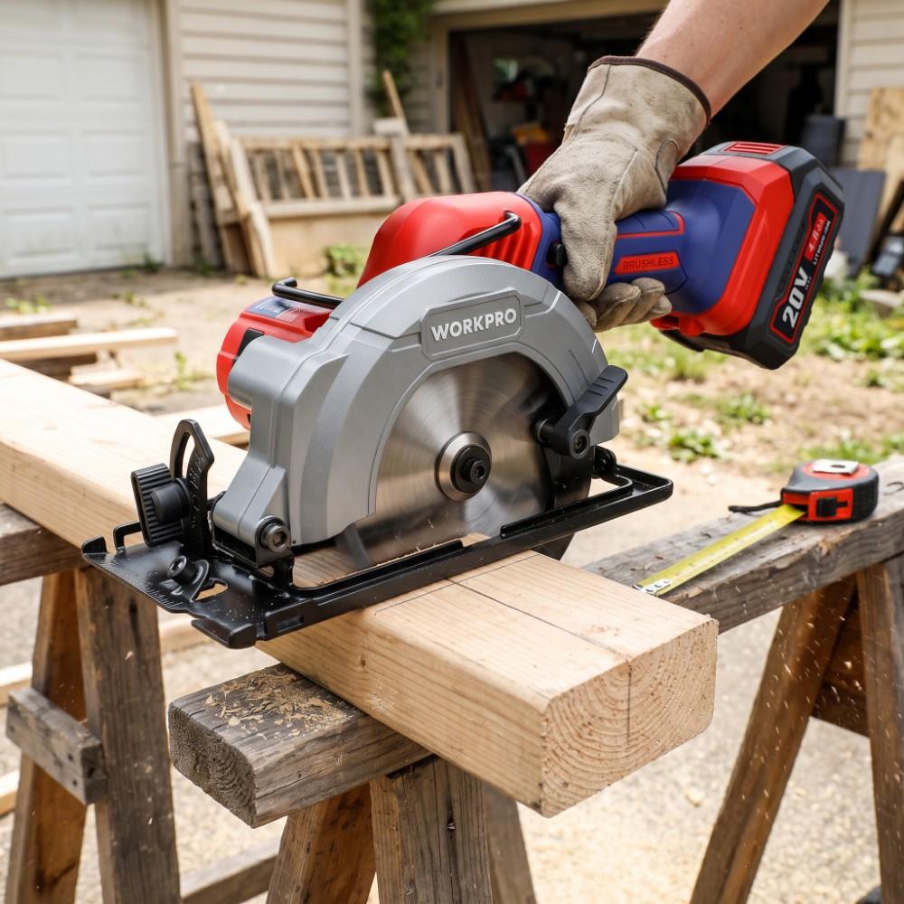 WORKPRO WP393003 20Volt 140mm Kömürsüz Profesyonel Daire Testere (Akü Dahil Değildir)
