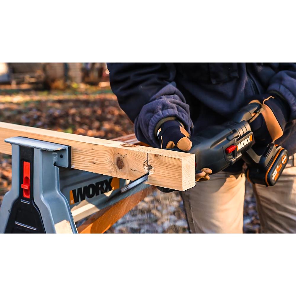 WORX WX516 20Volt 4.0Ah. Li-ion Kömürsüz Profesyonel Tilki Kuyruğu Testere