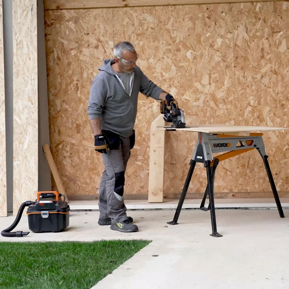 WORX WX526.9 20Volt 165mm Profesyonel Şarjlı Daire Testere (Akü Dahil Değildir)