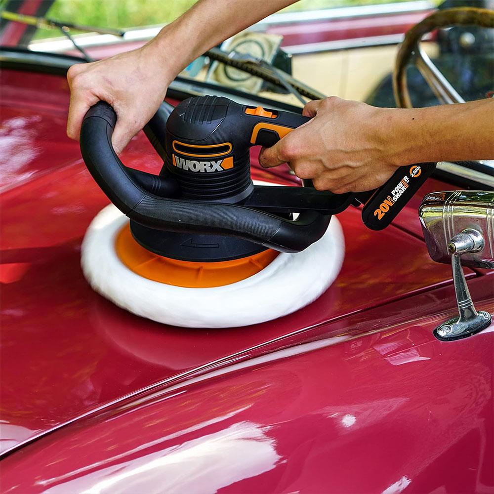 WORX WX856.9 20Volt 254MM Şarjlı Orbital Polisaj Makinesi (Akü Dahil Değildir)