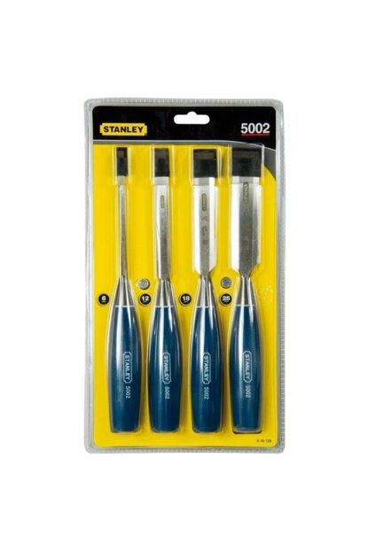 Stanley 0-16-129 İskarpela Seti Klasik Mavi Seri 4 Parça