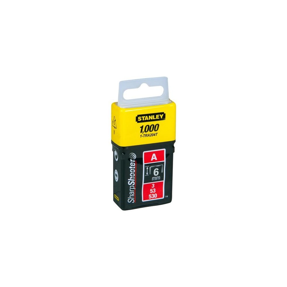 Stanley 1-TRA204T A Serisi Hafif Hizmet Zımba Teli 6 mm