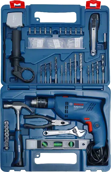 Bosch GSB 600 Darbeli Matkap + 100 Parça Aksesuar Seti
