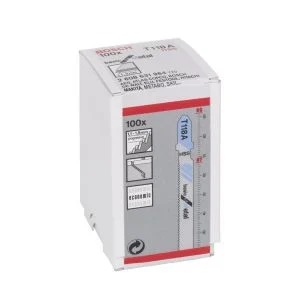Bosch Ekonomik Seri Metal İçin T 118 A Dekupaj Testeresi Bıçağı - 100’Lü Paket