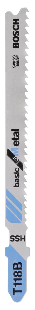 Bosch Ekonomik Seri Metal İçin T 118 B Dekupaj Testeresi Bıçağı - 100’Lü Paket