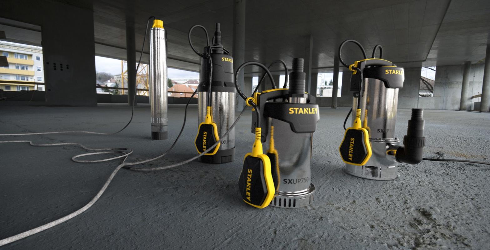 Stanley SXUP1100XDE 1100 W Kirli Su Dalgıç Pompa